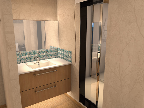 洋モダントリプル洋室