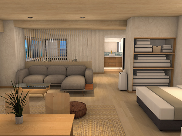 オーシャンスイート客室半露天風呂付