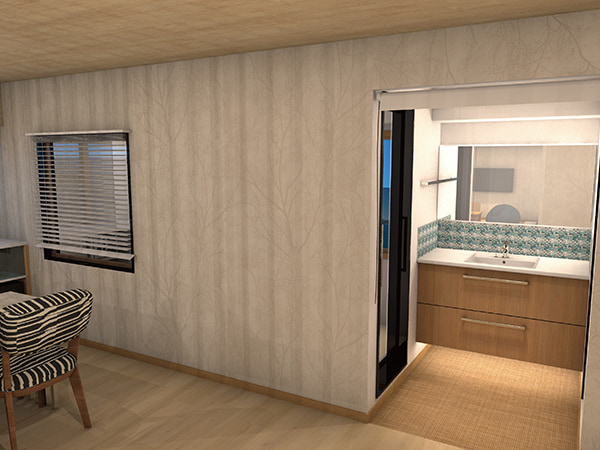 オーシャンスイート客室半露天風呂付