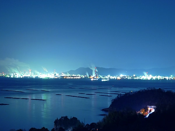 展望露天岩風呂（夜景）