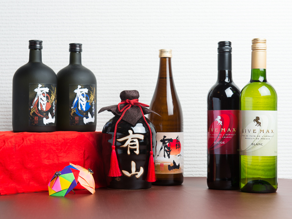 お土産コーナー(オリジナル酒)