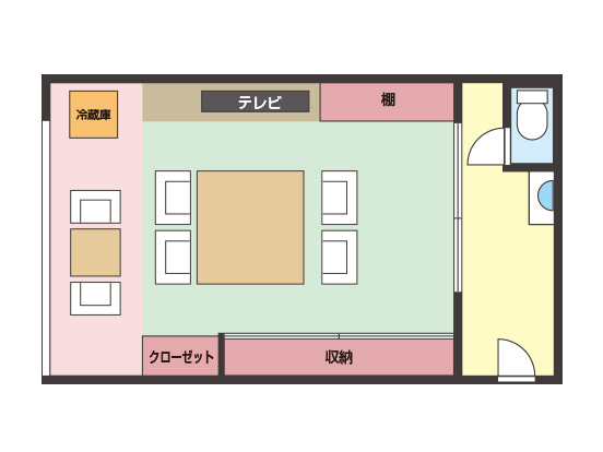 【和美麗】20平米+広縁間取り図