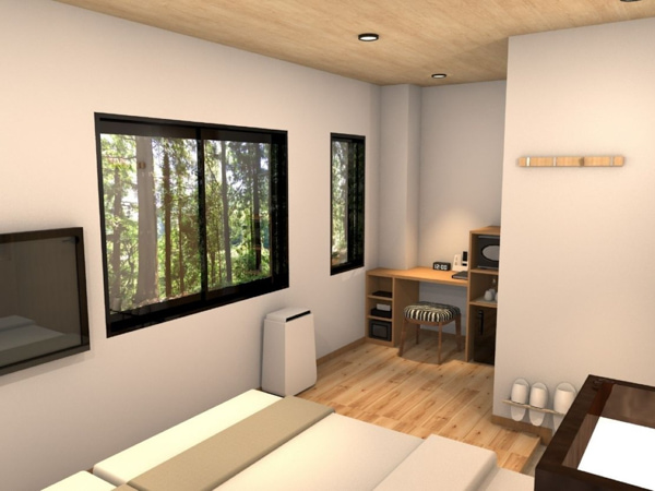 【洋モダンツイン】バス付（15㎡）