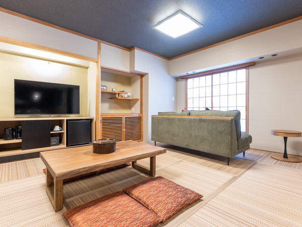 【和美麗スイート】60平米＋テラス10平米　信楽焼半露天風呂