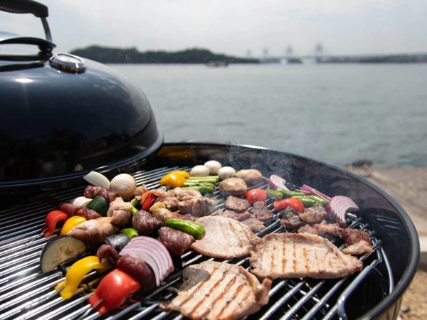 ビーチでBBQ