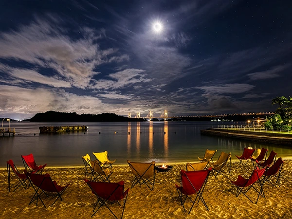 夜の瀬戸大橋