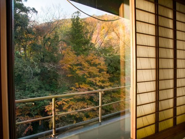 客室からの眺望（紅葉）