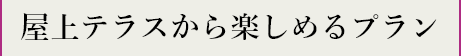 屋上テラスから楽しめるプラン