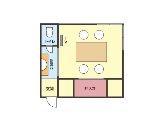 【和美麗】13平米間取り図