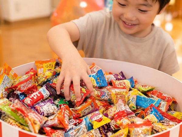 お菓子つかみ取りのイメージ画像