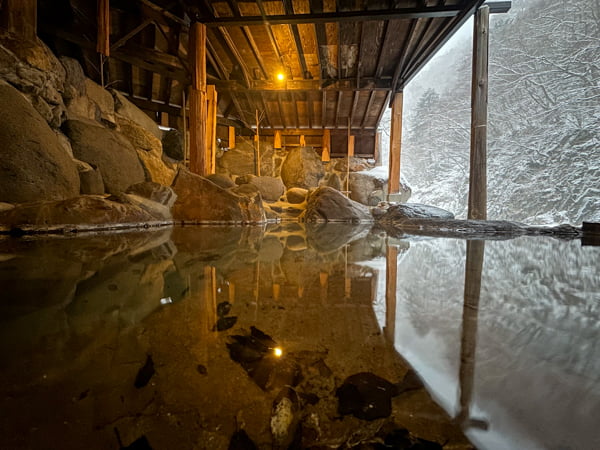 露天風呂（女湯）（冬）