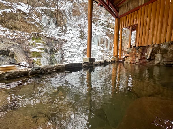 露天風呂（冬）