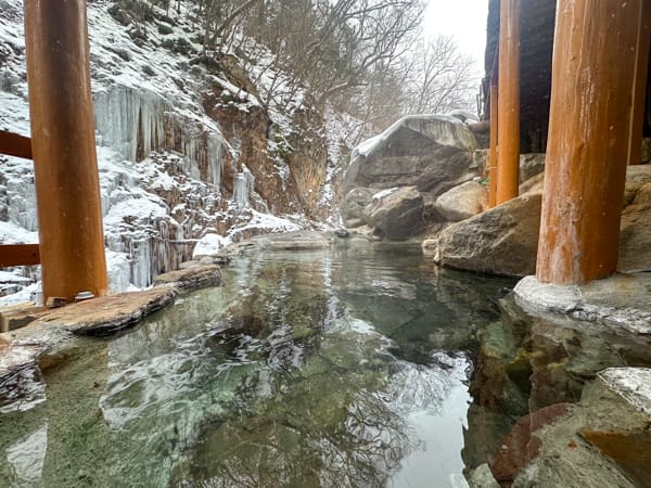 露天風呂（冬）